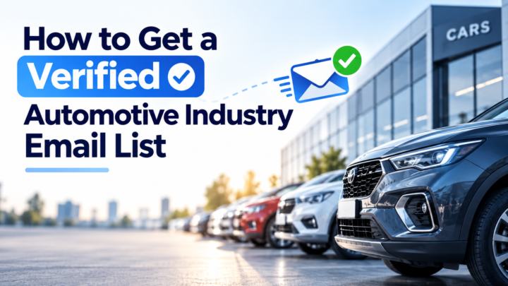 Verified Automotive Email List Banner