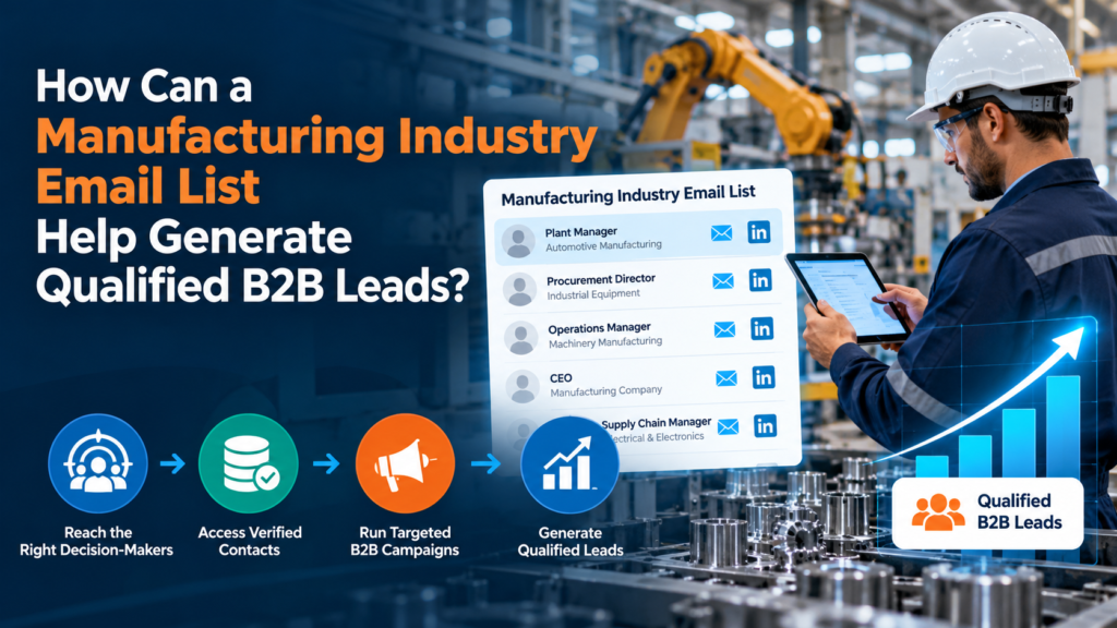 Manufacturing Email Lists Drive B2B Growth